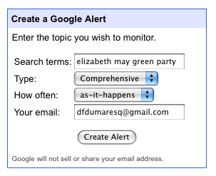 create alert